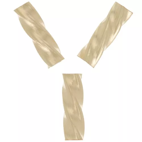 5x1.5mm Gold filled Twisted tube beads x10