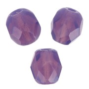 4mm Faceted beads - Milky Amethyst x50|raw }}