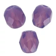 4mm Faceted beads - Milky Amethyst x50