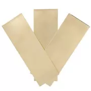 90x30mm Gold filled Rectangle plate - thickness 0.8mm x1