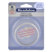 0.64 mm German-Style Half-Round Copper Wire - Silver-Plated x 5 m