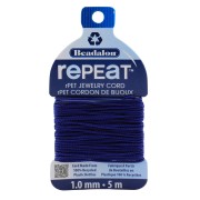 1mm RePEaT braided cord in recycled polyester - Navy x5m