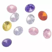 5mm Zirconium Oxide Round Cabochons - Multicoloured x10