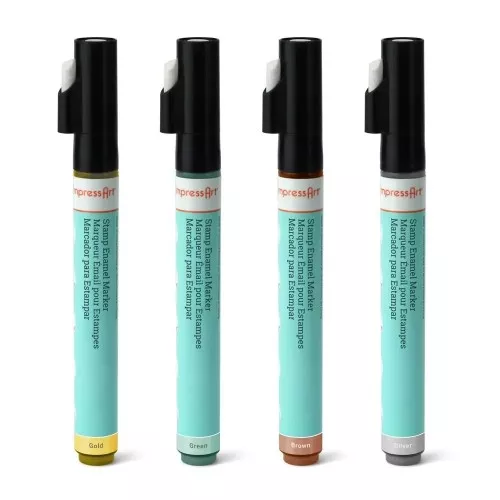 ImpressArt marker pens kit - acrylic ink - 4 colours x1