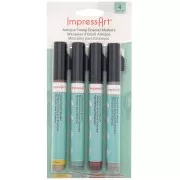 ImpressArt marker pens kit - acrylic ink - 4 colours x1