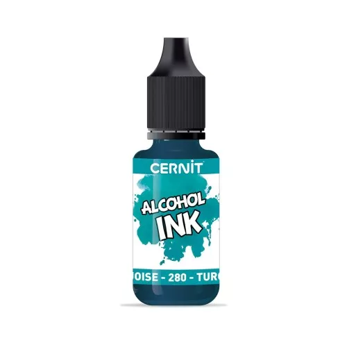 transparent Alcohol Ink Cernit n°280 - Turquoise Blue x20ml