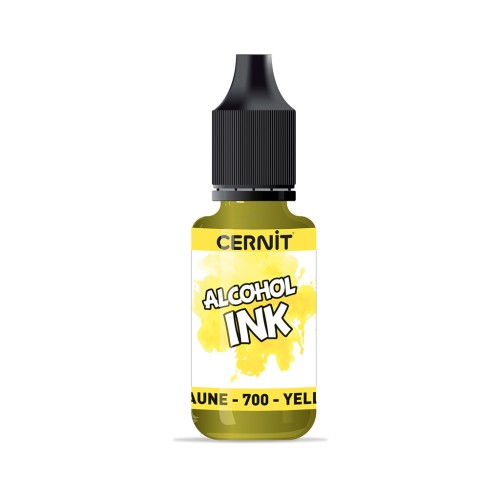 Transparent alcohol ink - Alcohol Ink Cernit n°700- Yellow x20ml