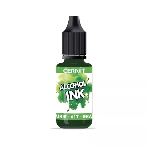 transparent Alcohol Ink Cernit n°617 - grass green x20ml
