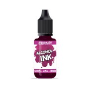 transparent Alcohol Ink Cernit n°474 - Ruby x20ml|raw }}