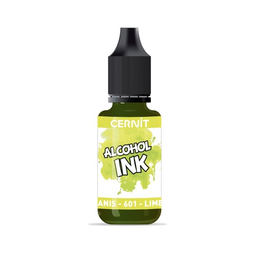 transparent Alcohol Ink Cernit n°601 - Anise Green x20ml