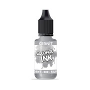 Opaque Alcohol Ink Cernit n°080 - Silver x20ml|raw }}