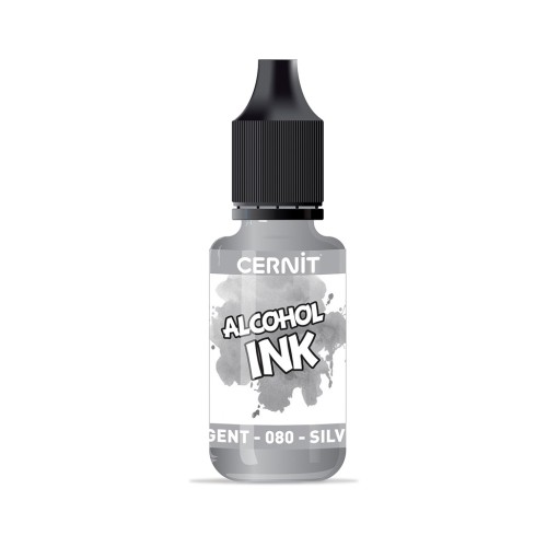 Opaque Alcohol Ink Cernit n°080 - Silver x20ml