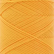 0.8mm Flat waxed polyester thread - Slam Cord for micro macrame - Yellow x100m