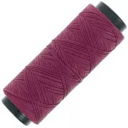 0.8mm Flat waxed polyester thread - Slam Cord for micro macrame - Magenta x100m