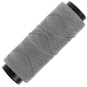 0.8mm Flat waxed polyester thread - Slam Cord for micro macrame - Grey x100m