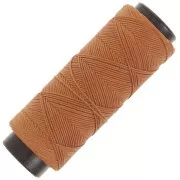 0.8mm Flat waxed polyester thread - Slam Cord for micro macrame - Mocca x100m