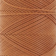 0.8mm Flat waxed polyester thread - Slam Cord for micro macrame - Mocca x100m