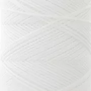 0.8mm Flat waxed polyester thread - Slam Cord for micro macrame - White x100m