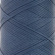 0.8mm Flat waxed polyester thread - Slam Cord for micro macrame - Denim x10