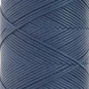 0.8mm Flat waxed polyester thread - Slam Cord for micro macrame - Denim x10