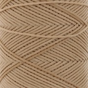 0.8mm Flat waxed polyester thread - Slam Cord for micro macrame - Sand x100m