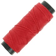 0.8mm Flat waxed polyester thread - Slam Cord for micro macrame - Red x100m|raw }}