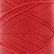 0.8mm Flat waxed polyester thread - Slam Cord for micro macrame - Red x100m