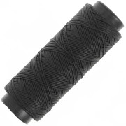 0.8mm Flat waxed polyester thread - Slam Cord for micro macrame - Black x100m