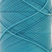 0.8mm Flat waxed polyester thread - Slam Cord for micro macrame - Turquoise x10
