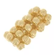 6mm spacer Flower - Fine Gold plated x100