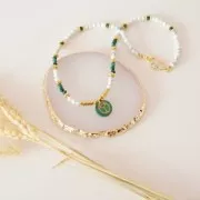 6mm spacer Flower - Fine Gold plated x100