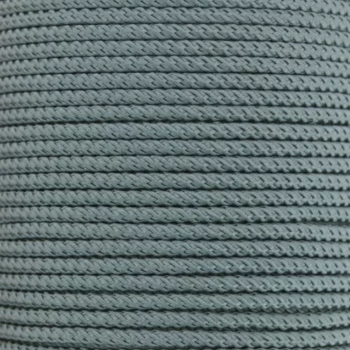 2mm braided polyester cord - Dark Grey x1m