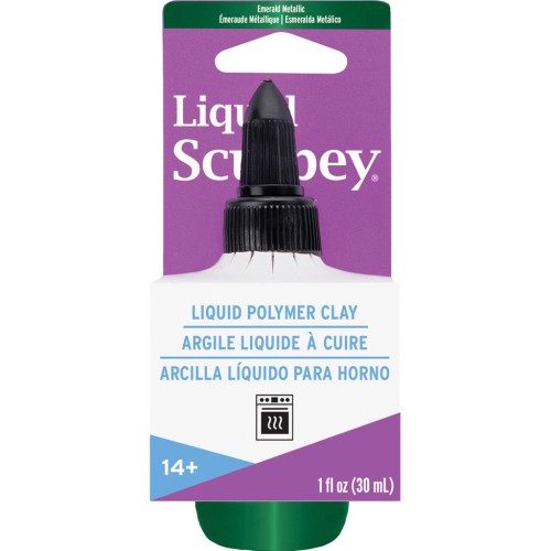 Sculpey Liquid Clay - Baking Liquid Clay - Metallic Emerald x30ml