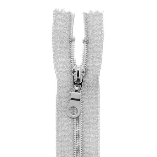 Z94 lurex zip - separable spiral 60 cm - Silver x1