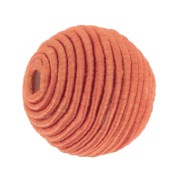 10mm Bead covered with cotton thread - Terracotta x1|raw }}