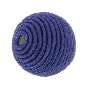 10mm Bead covered with cotton thread - Navy x1|raw }}