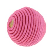10mm Bead covered with cotton thread - Fuchsia x1|raw }}