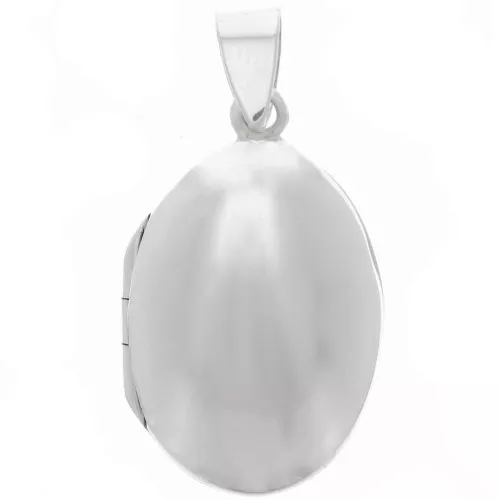24x15.5mm 925 Sterling Silver Oval Photo Holder Pendant x1