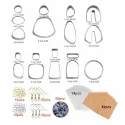 Set of 18 stainless steel cookie cutters with accessories and earrings x1