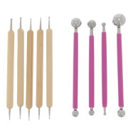 Set of 9 embossing tools - double tips - Fuchsia x1