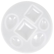 Silicone mould for making square - oval - pear resin cabochons x1|raw }}