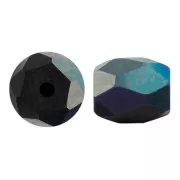 6x5mm Baros® Glass Beads by Puca® - Jet Mat AB x10g