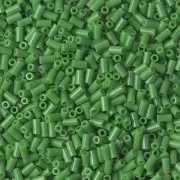 3mm Miyuki Bugles BGL1-411 - Opaque Green x10g