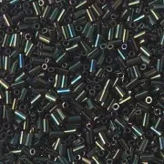 3mm Miyuki Bugles BGL1-453 - Metallic Forest Green Iris x10g