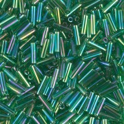 Miyuki Bugles 6mm BGL-179 - Transparent Green AB x10g