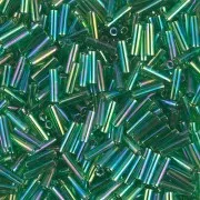 Miyuki Bugles 6mm BGL-179 - Transparent Green AB x10g