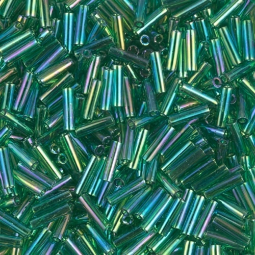 Miyuki Bugles 6mm BGL-179 - Transparent Green AB x10g