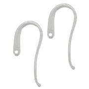 23mm 925 Sterling Silver Design earwires x2|raw }}