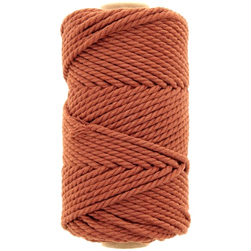 3mm Macramé cotton cord spool - Cinnamon x50m