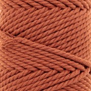 3mm Macramé cotton cord spool - Cinnamon x50m